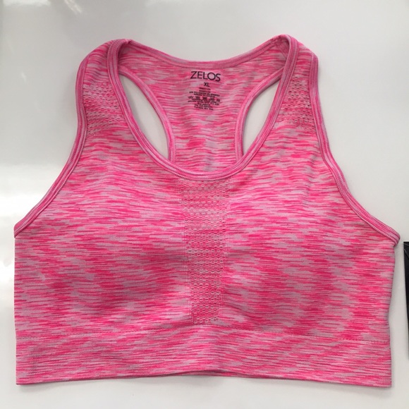 Pink Seamless Sports Bra - Picture 4 of 14